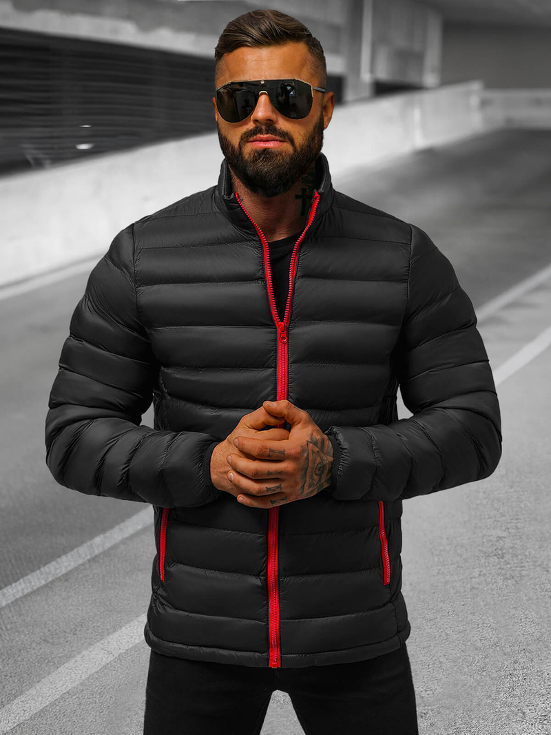 Muška proljetna jakna crna/2 OZONEE JB/JP1111