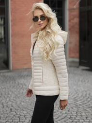 Ženska Jakna Ecru OZONEE JS/11Z8228Z