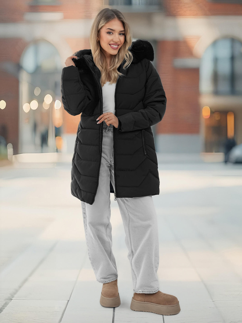 Ženska jakna crna OZONEE JS/16M9121/392Z