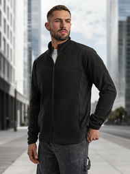 Muška dukserica s patentom crna OZONEE JS/HH016/3