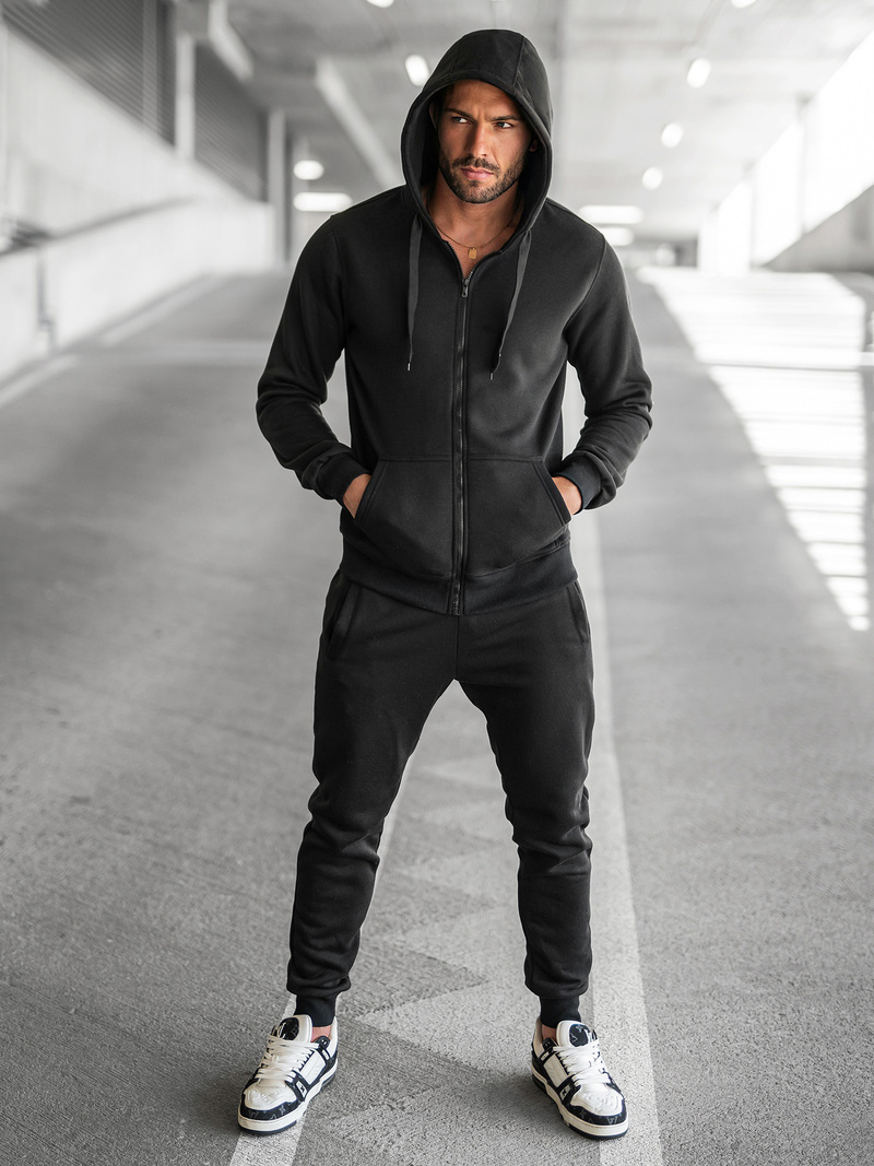 Muška trenirka crna OZONEE JS/68C10386/3Z