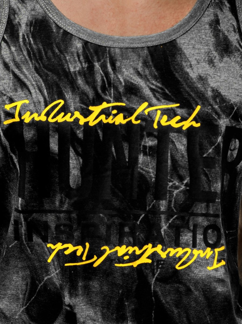 Muška majica bez rukava grafitna OZONEE JS/SS11033