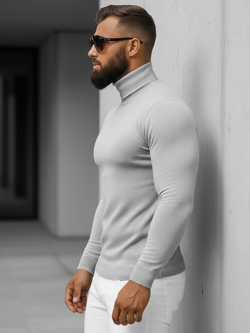 Muški Džemper Sivi OZONEE NB/MMB600/2