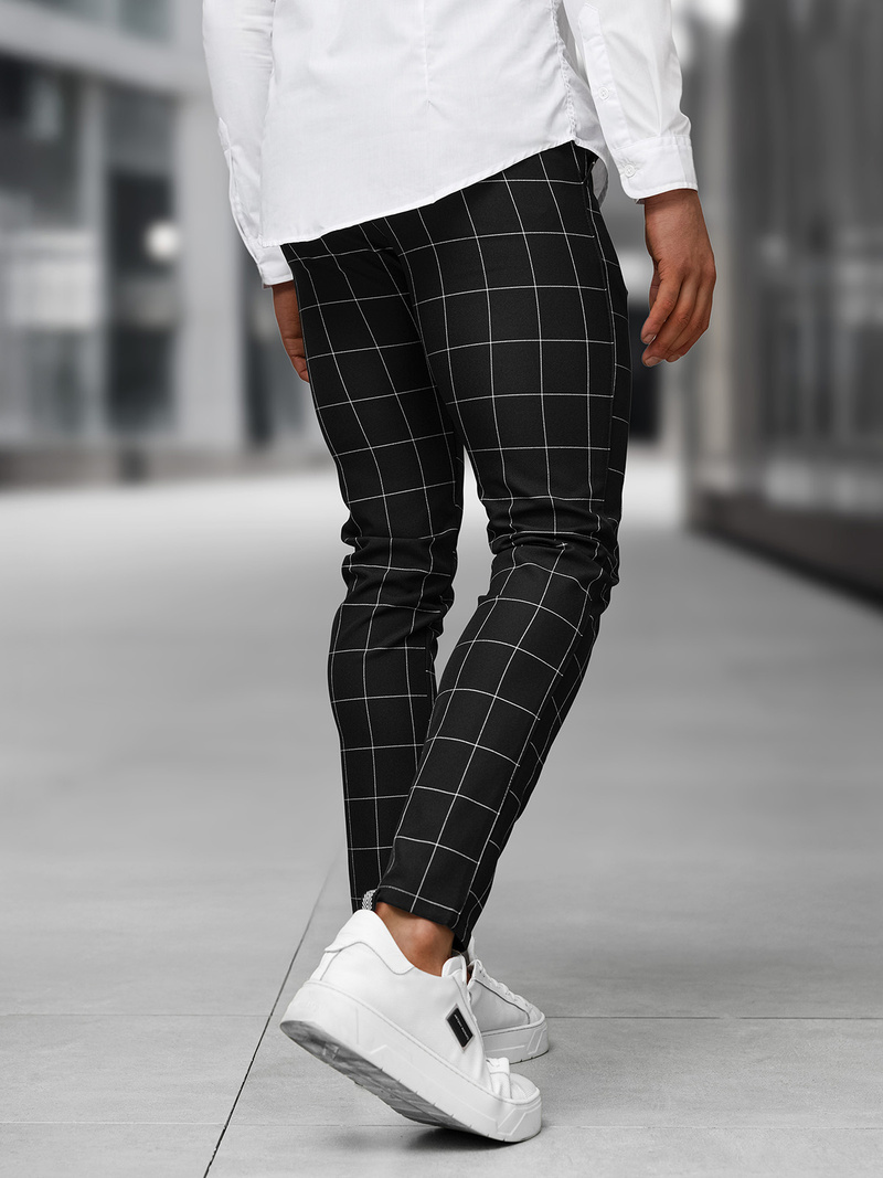 Muške Chino Hlače Crne OZONEE DJ/5505Z