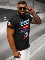 Muška majica crna OZONEE O/8T1266/3