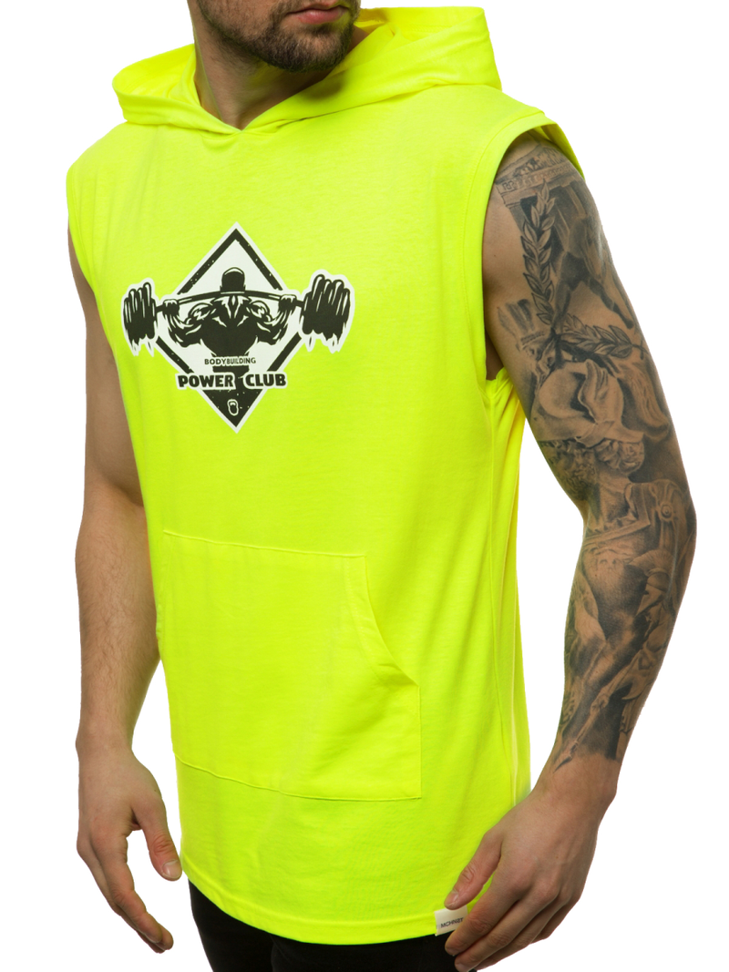 Muška majica bez rukava žuto-neon OZONEE MACH/M1213