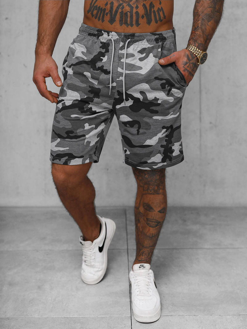 Muške sportske kratke hlače sive OZONEE JS/8K283/2