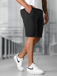 Muške Chino Kratke Hlače Crne OZONEE NB/MP0266NZ