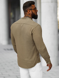 Muška Košulja Tamno-Bež OZONEE O/V112