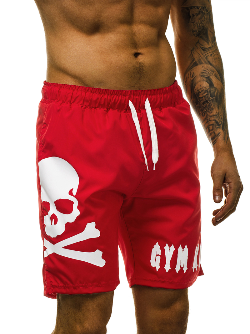 Muške kratke hlače za kupanje crvene OZONEE O/1011