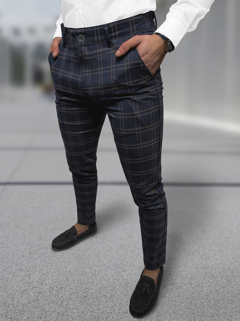 Muške chino hlače Modre OZONEE DJ/5632