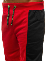 Muške sportske kratke hlače crveno-crne OZONEE JS/81016Z