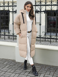 Ženska Jakna Bež OZONEE JS/5M3163/62Z