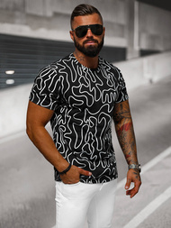  Muška Majica Crna OZONEE JS/8T1198/3