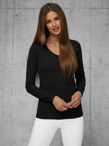 Ženski pulover crni OZONEE JS/8006/9