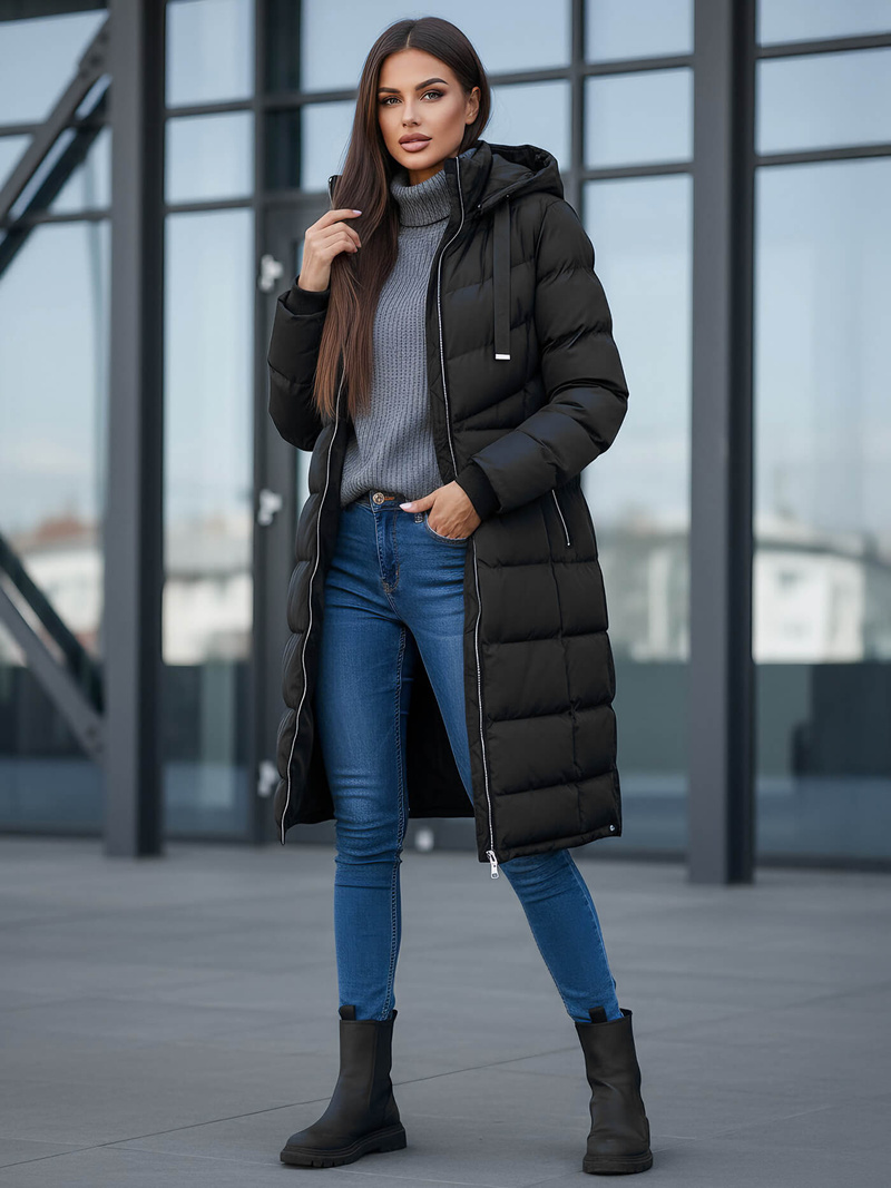 Ženska jakna crna OZONEE JS/M736/392Z