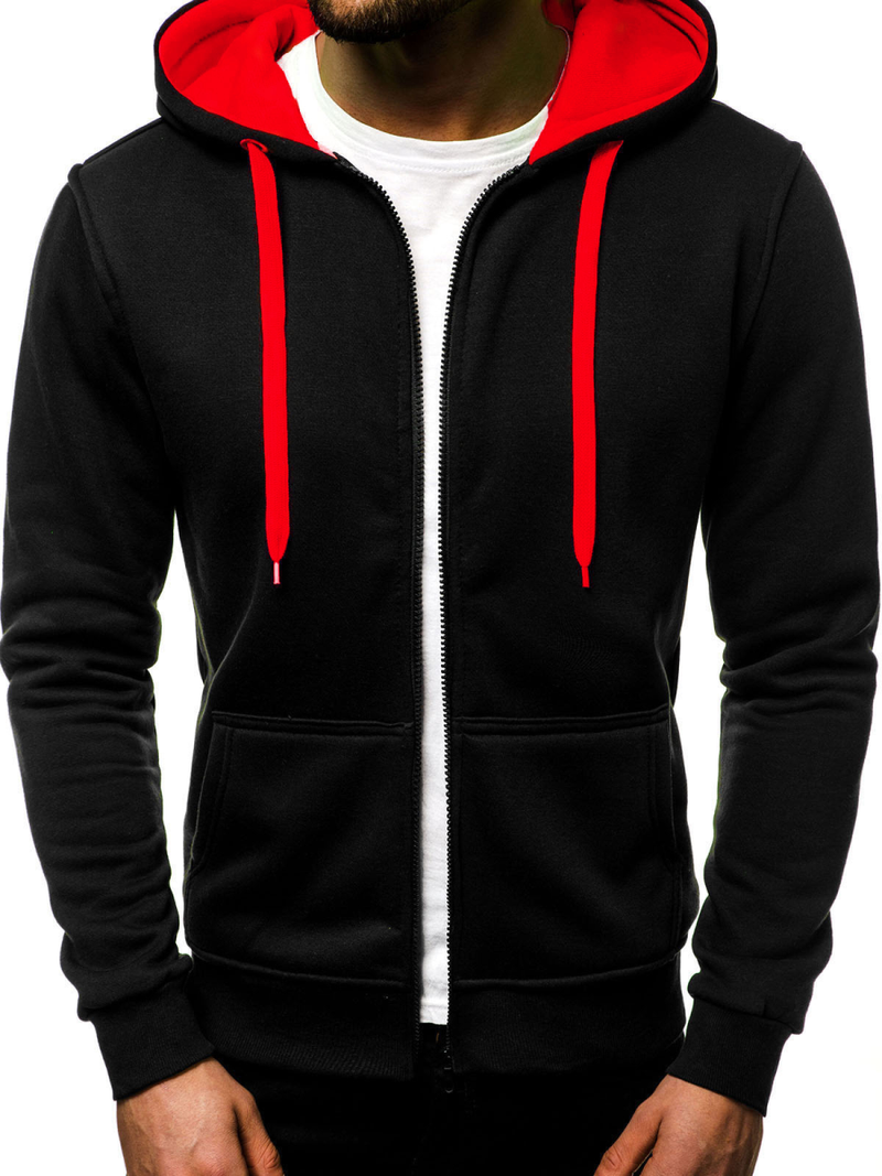 Muška dukserica crno-Crvena OZONEE JS/2013