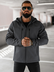 Muška softshell jakna grafitna OZONEE JS/27B6525/5Z