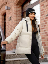 Ženska jakna ecru OZONEE JS/5M3251/281Z