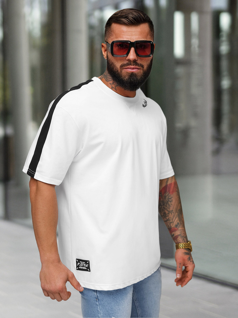 Muška Majica Bijeli OZONEE O/QQ1195