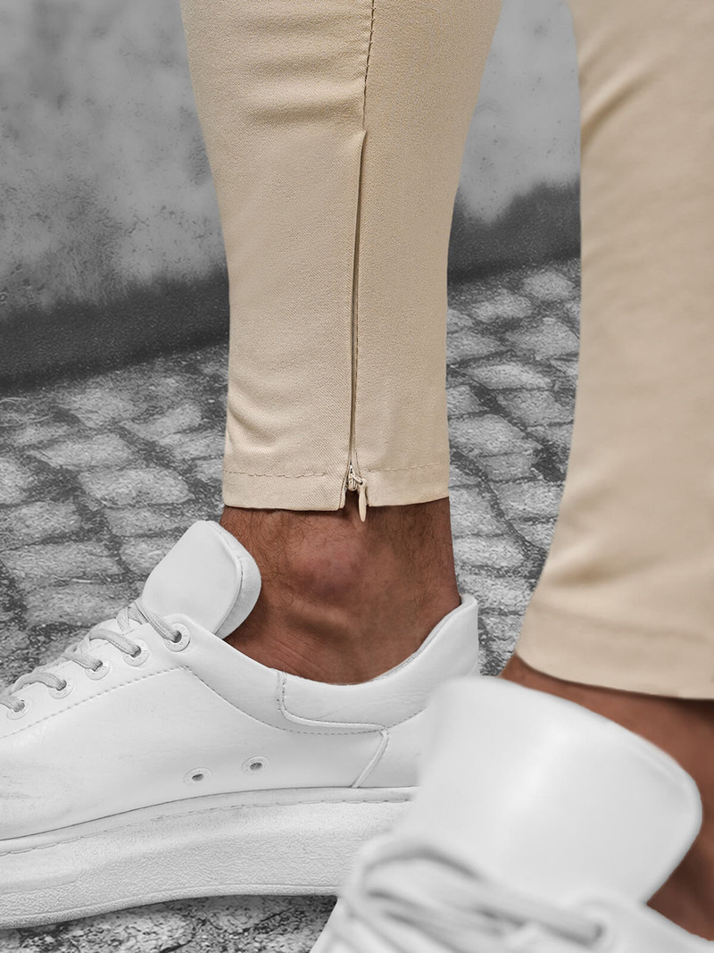 Muške chino hlače bež OZONEE DJ/550170