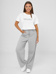 Ženska majica bijelo-srebrna OZONEE JS/YJ77716