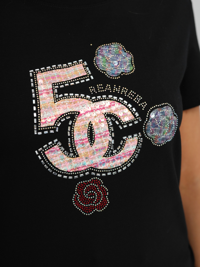 Ženska majica crna OZONEE JS/95T2552/3