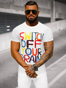 Muška majica bijela OZONEE O/T125/1Z