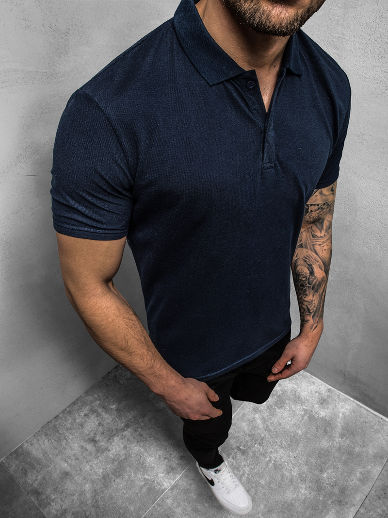 Muška polo majica Modra OZONEE JS/GD01Z