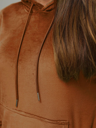 Ženski trenirka od velura smeđ OZONEE O/8C1175/33Z