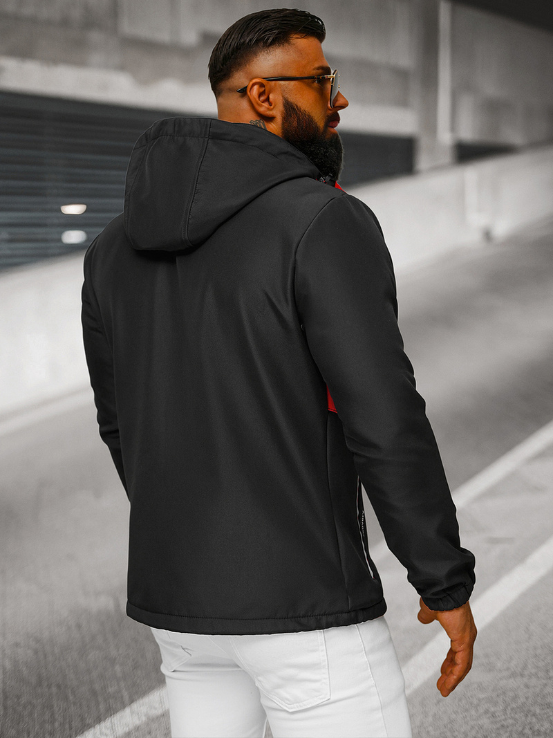 Muška softshell jakna Crno-crvena OZONEE JS/HH022/1C