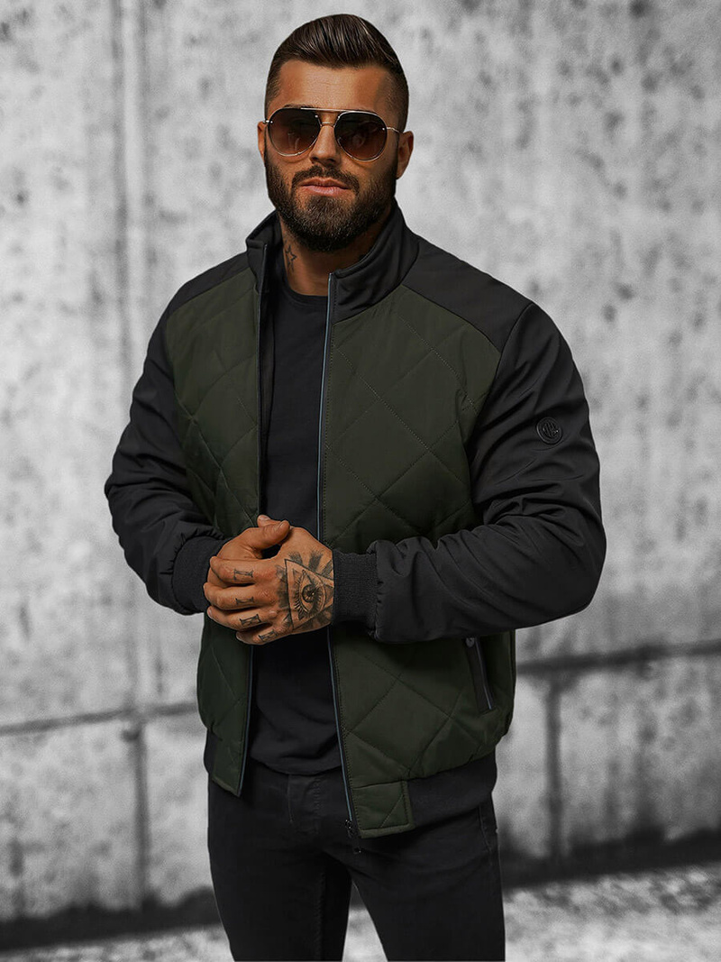 Muška proljetna jakna tamnozelena OZONEE JS/84M3022/136