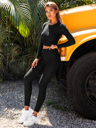 Dvodijelni set trenerke Crni OZONEE O/22060Z