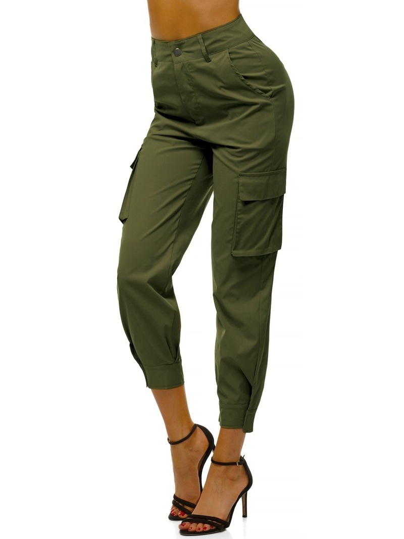 Ženske jogger hlače Kaki OZONEE O/HM002