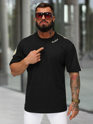 Muška Majica Crna OZONEE O/QQ1195