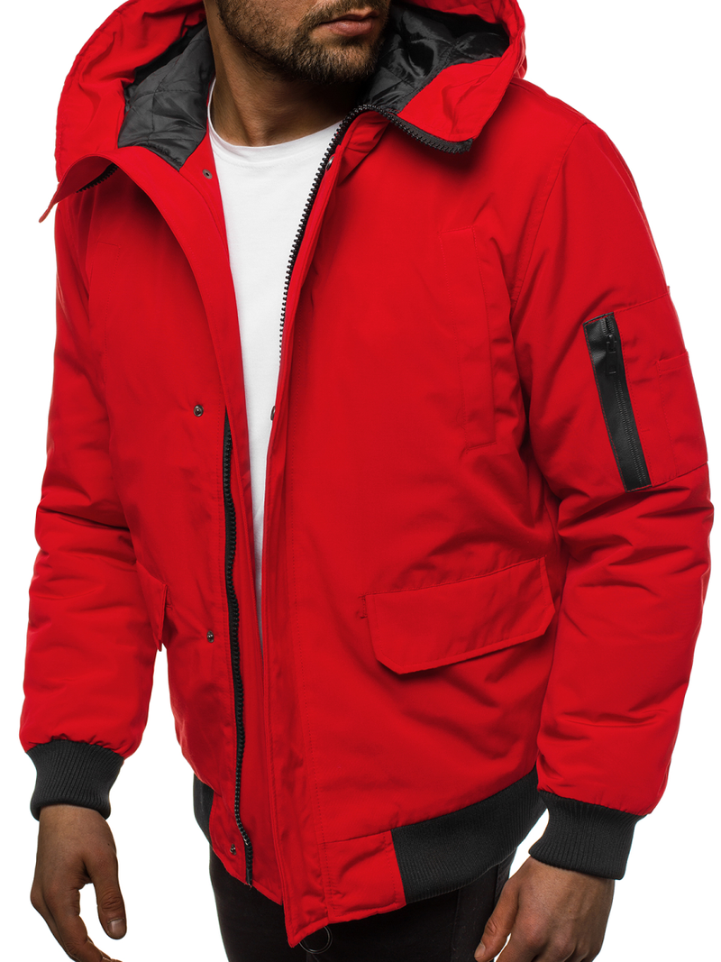 Muška jakna crvena OZONEE JS/2019005