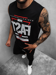 Muška majica bez rukava Crna OZONEE JS/KS2088BZ