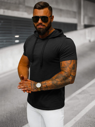 Muška majica crna OZONEE JS/8T89/3