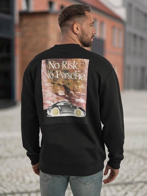 Muška dukserica crna OZONEE JS/65B3918/3