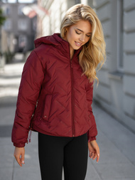 Ženska jakna bordo OZONEE JS/16M9315/06