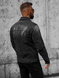 Muška traper jakna crna OZONEE NB/MJ506NZ