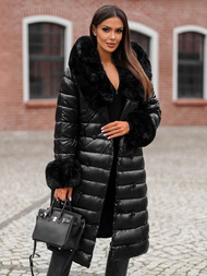 Ženski kaput crni OZONEE JS/5M3160/392Z