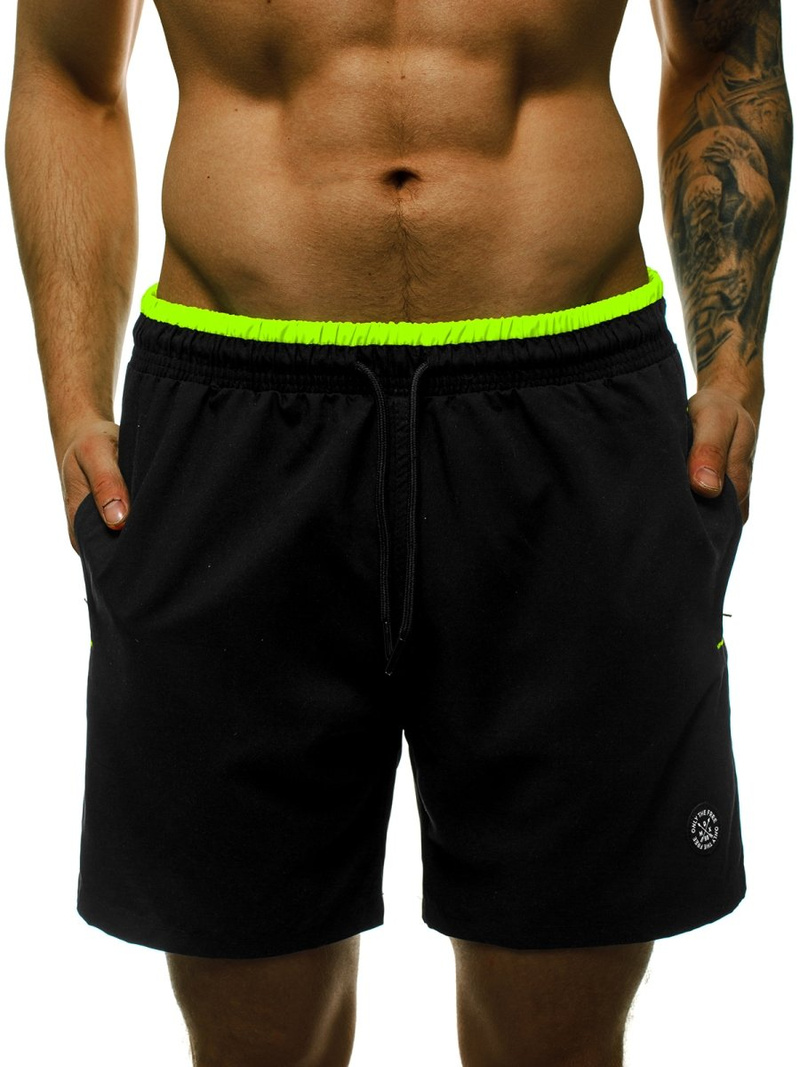 Muške kupaće kratke hlače crne OZONEE MAD/4262