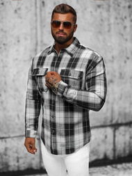 Muška košulja crni OZONEE NB/MC727N