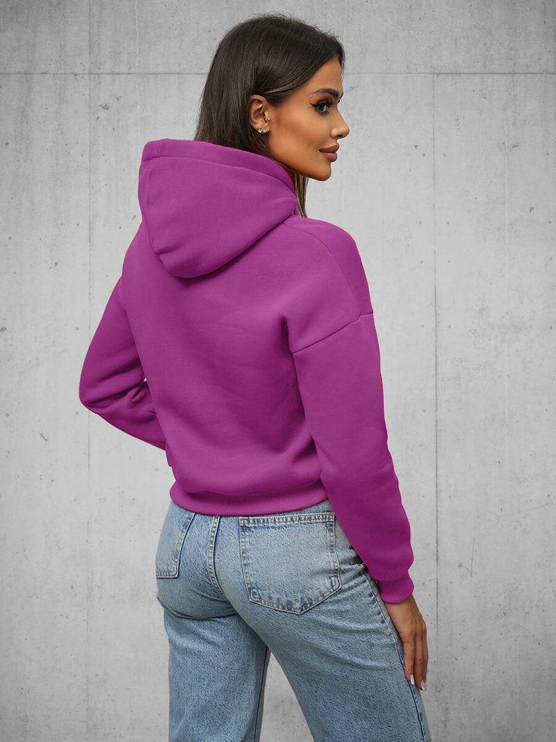 Ženska dukserica tamno ljubičasta OZONEE O/12102