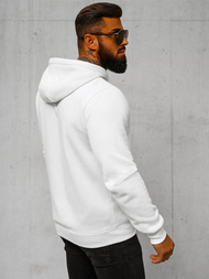 Muška dukserica s kapuljačom bijela OZONEE JS/2008Z