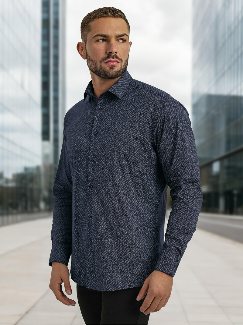 Muška Košulja Modra OZONEE V/V186