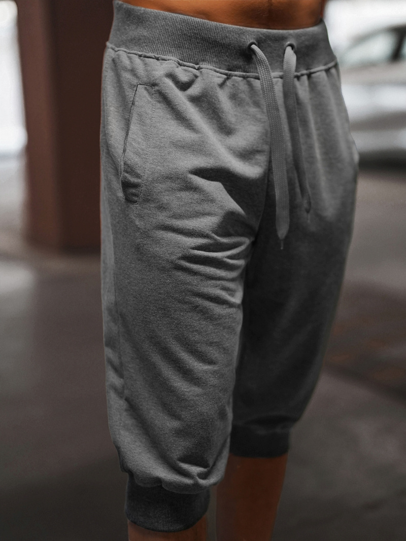 Muške sportske kratke hlače grafitne OZONEE JS/XW07/5Z