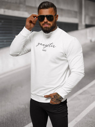 Muška dukserica bijela OZONEE O/B7548