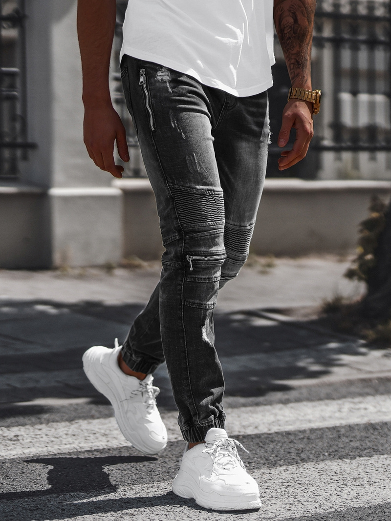 Muške Jogger Hlače Crne OZONEE NB/MP0077N